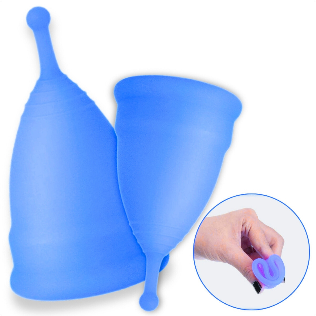Coletor Menstrual P M Copo Ecológico Silicone Hipoalergênico Reutilizável Corrida Viagem + Conforto