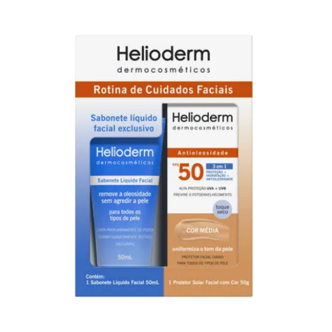 Kit Rotina de Cuidados Faciais Protetor Solar Faci