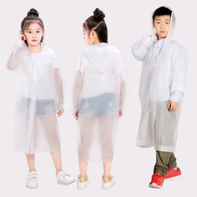 Capa De Chuva Infantil Com Capuz Impermeável Meni