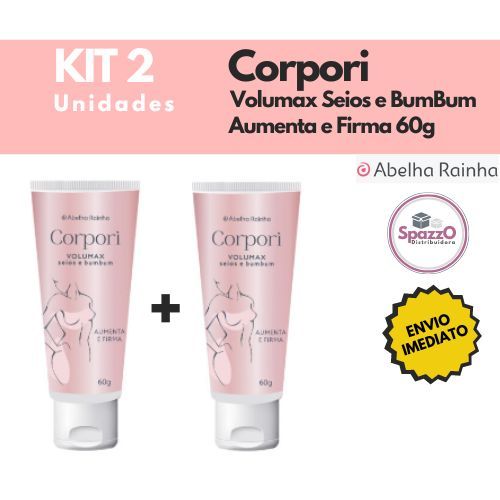 Kit Creme para Aumentar os Seios e Bumbum Volumax 
