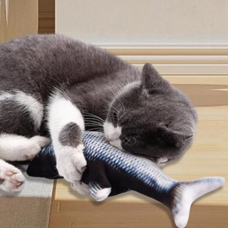 Peixe Pula Pula Elétrico Interativo para Gato Pet