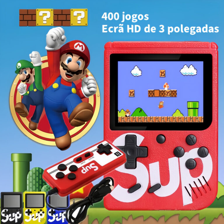 Mini Vídeo Game Clássico 400 Jogos Mini 2 Player