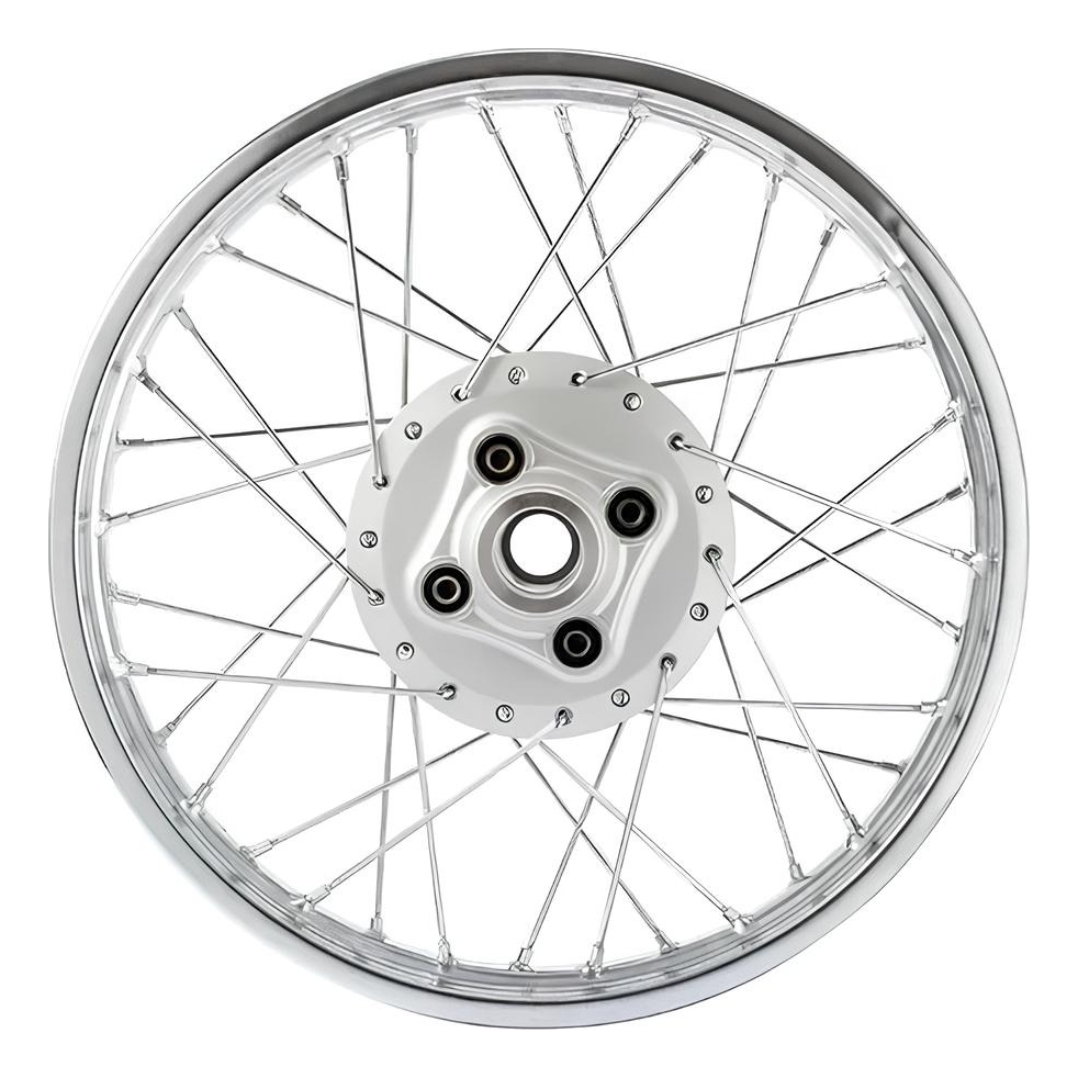 Roda Traseira Completa Montada Alinhada Honda CG Titan 125 95/99 Today – Aro Cromado Raio 4mm