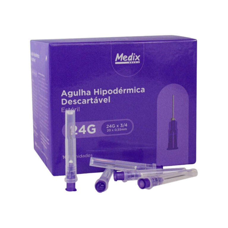 Agulha Hipodérmica Descartável Medix 20×0,5