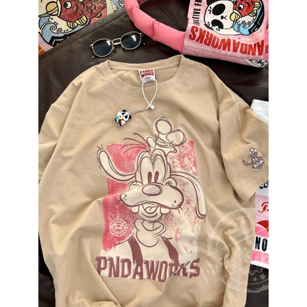 Camiseta Unissex Estampada Com Desenho Animado Do Pateta