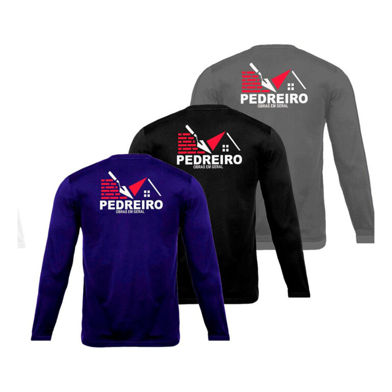 Kit 3 Camisetas Para Pedreiro Trabalho Uniforme Pr