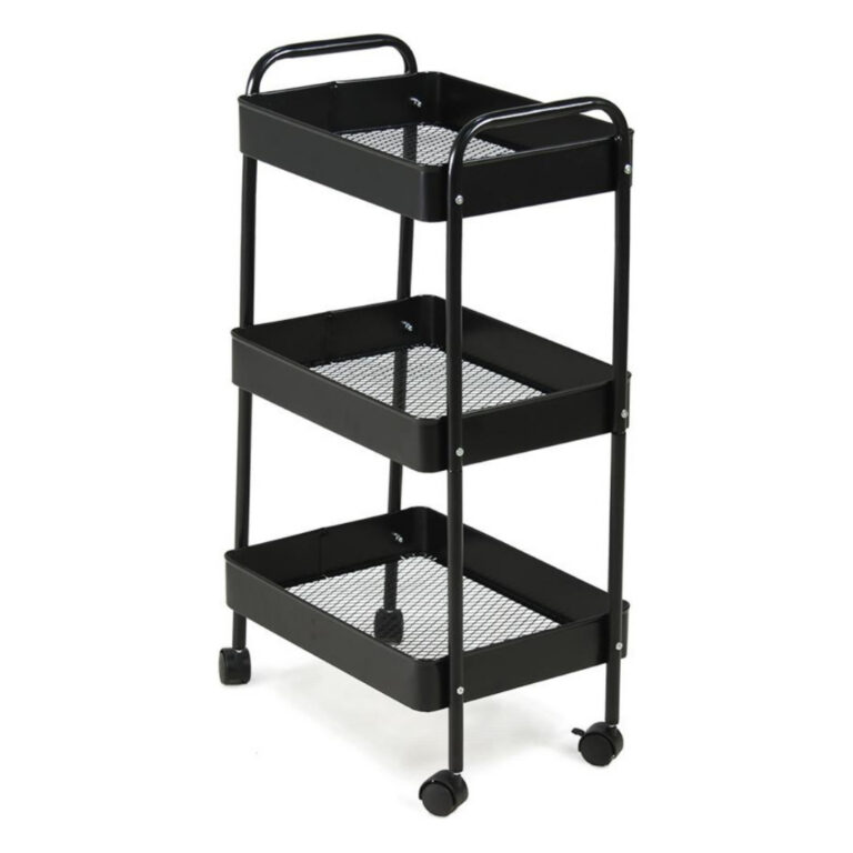 Carrinho Organizador Multiuso Aço – 3 Prate