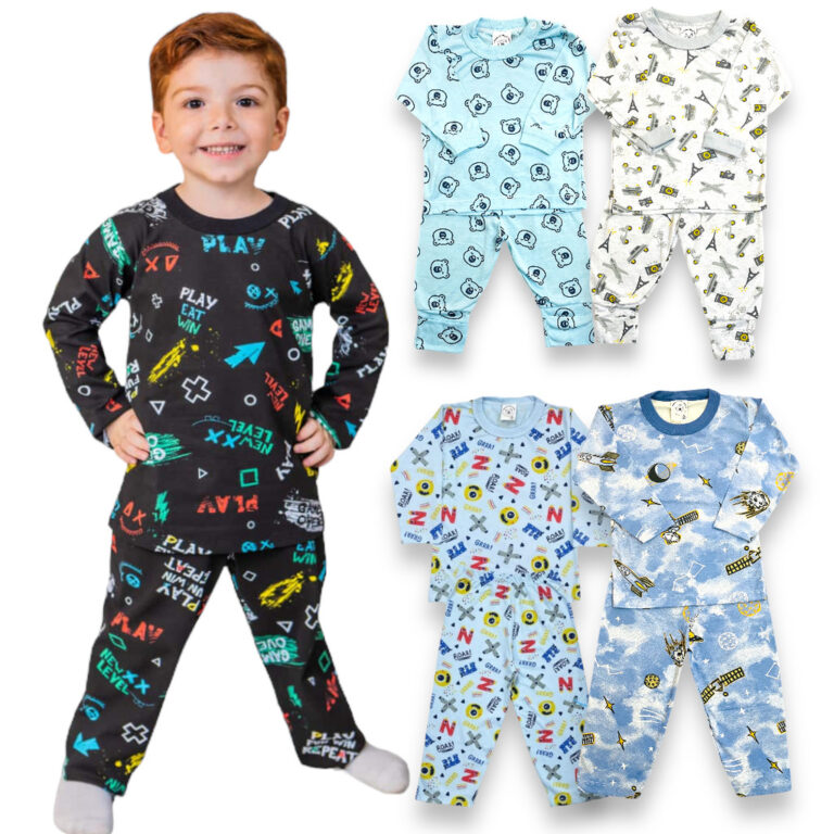 Pijama Frio PMG 123 Inverno Infantil Bebê PMG 123