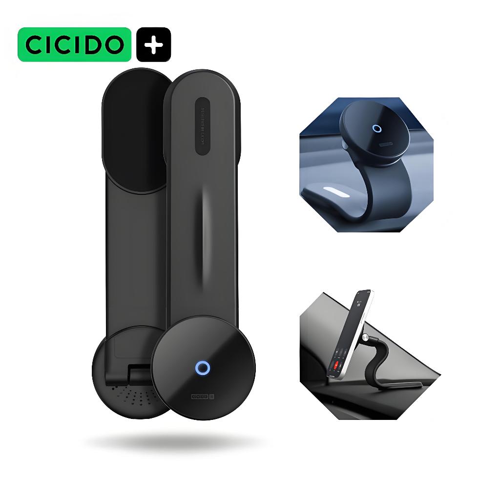 Suporte de Telefone Móvel com Carregamento Sem Fio – 2 em 1 para Veículos, Carregamento Rápido J8