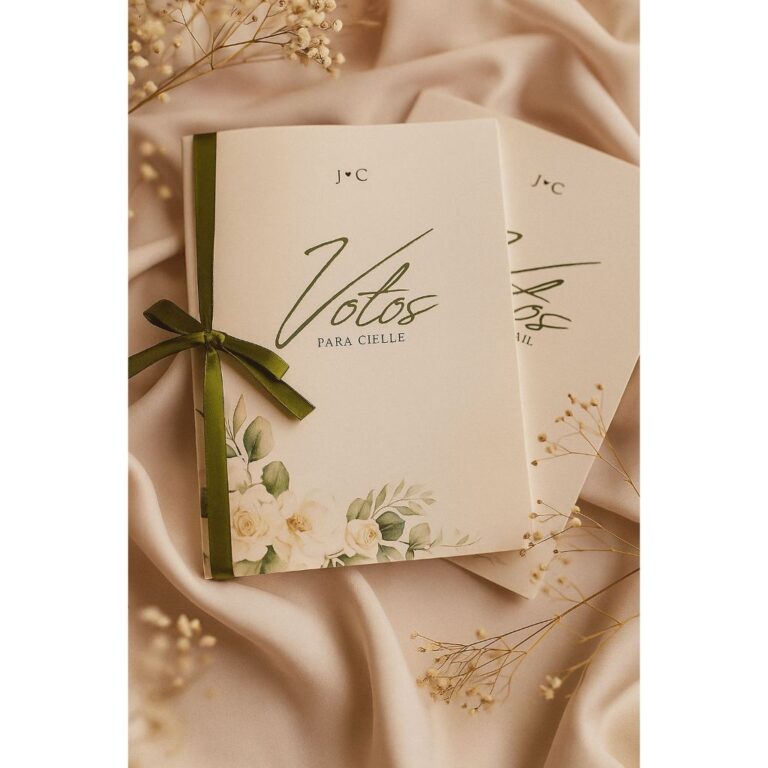 Par de Cadernos de Votos Para Casamento do Noivo e