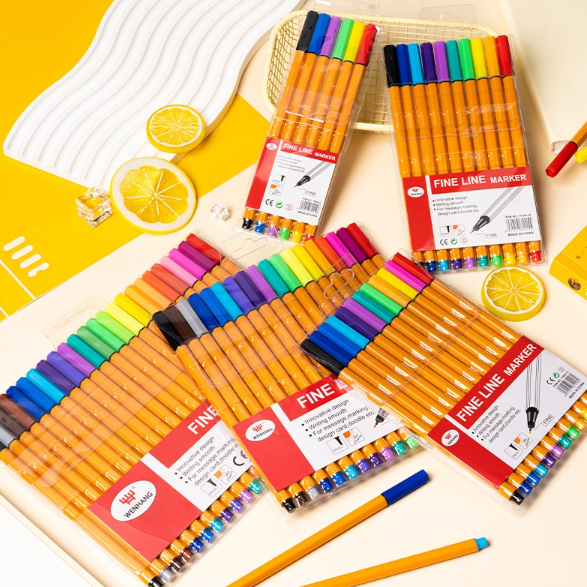 Kit 12 /24 Canetas Coloridas Fine Line Ponta Fina 