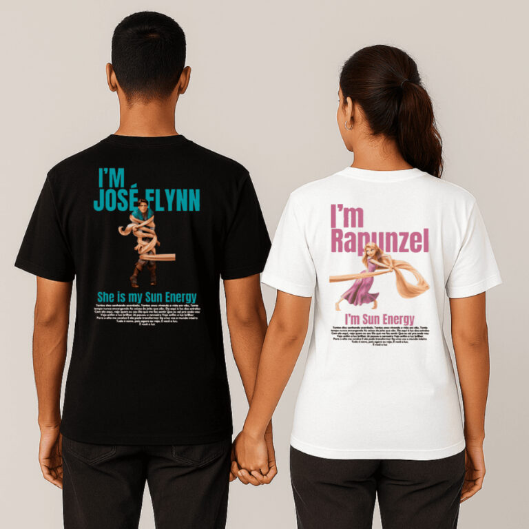 Kit Conjunto Camisetas para Casal Modelo: Flynn e 