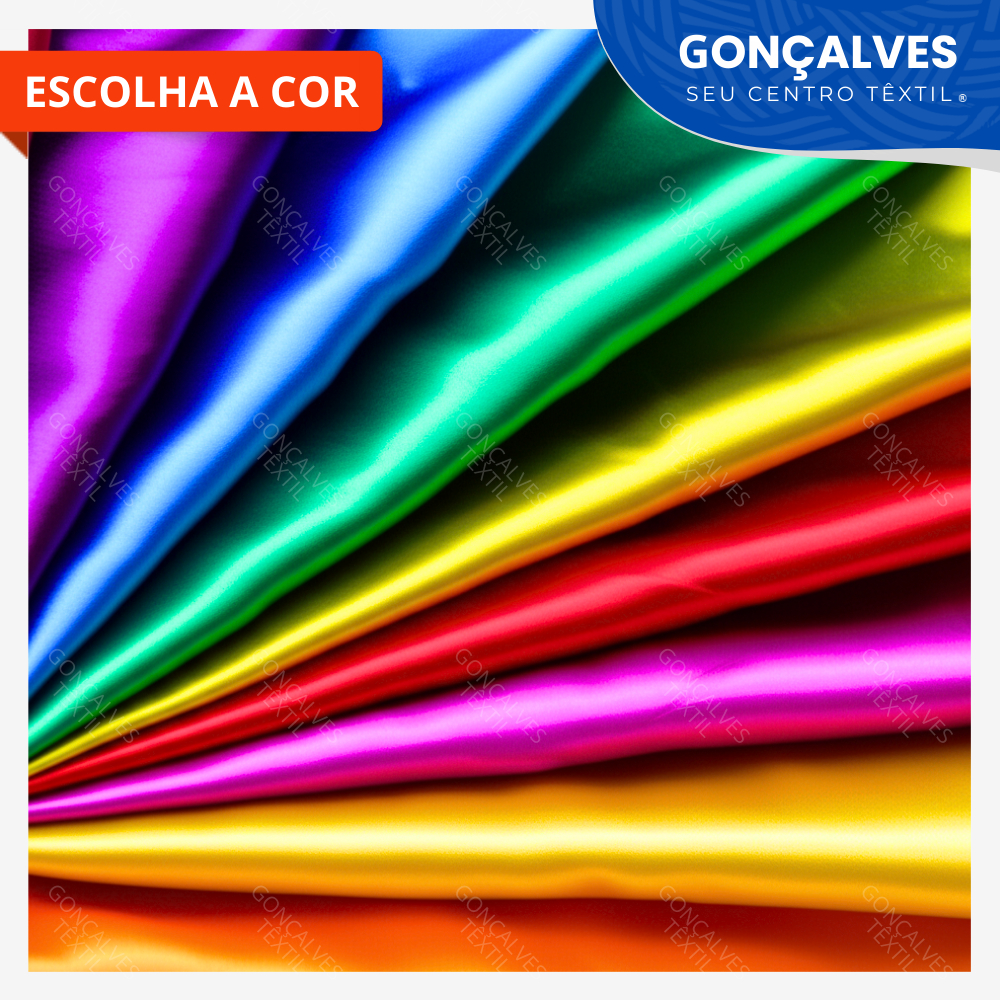 PROMOÇÃO 3 Metros Tecido Cetim Charmousse 1,50M Largura Cetim Liso – Melhor preço | GONÇALVES TÊXTIL