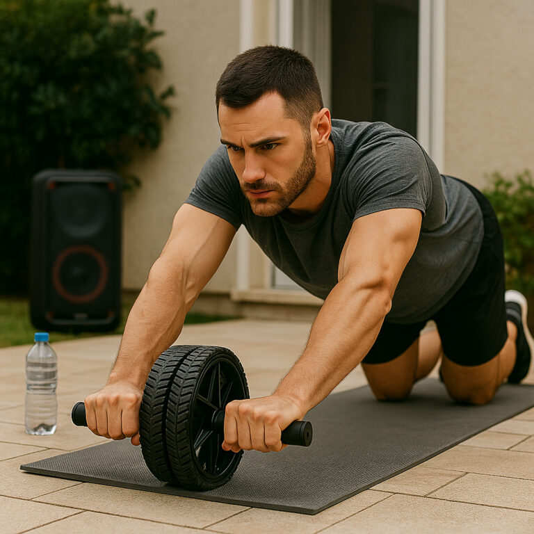 Roda Fina De Exercícios Abdominal Dupla Para Trei
