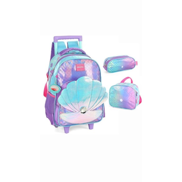 Kit Mochila de Roda Sereia Up4you + Lancheira Tér