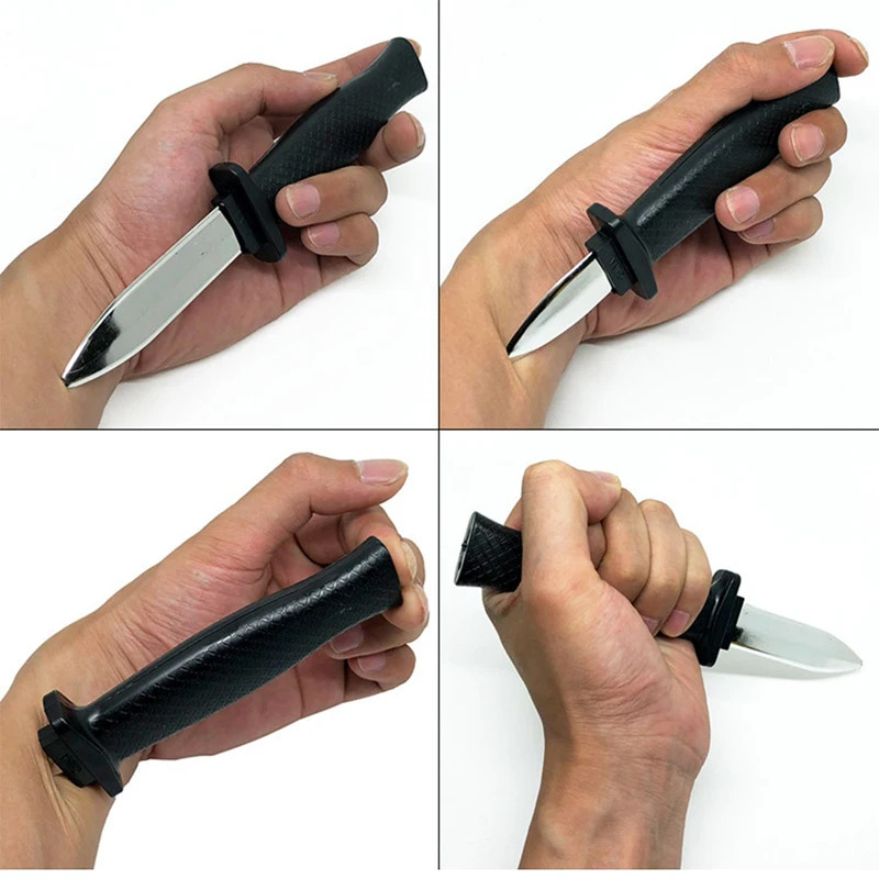 Kit 2 Facas Mágica Retrátil de Truque  Adereço Engraçado e Assustador de Brincadeira