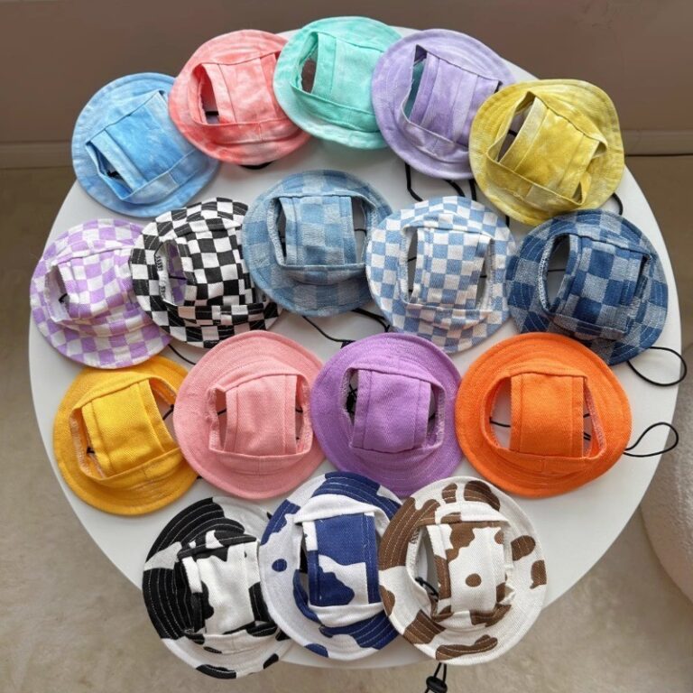 Chapéu Ajustável Para Cachorro Com Furos As Orel