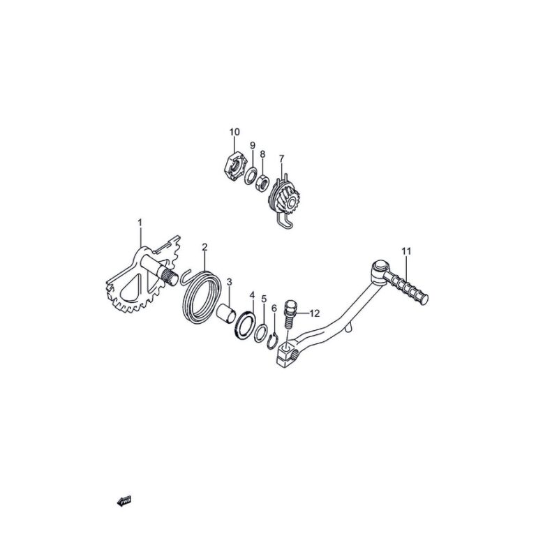 MOLA EIXO PEDAL PARTIDA SUZUKI UM125