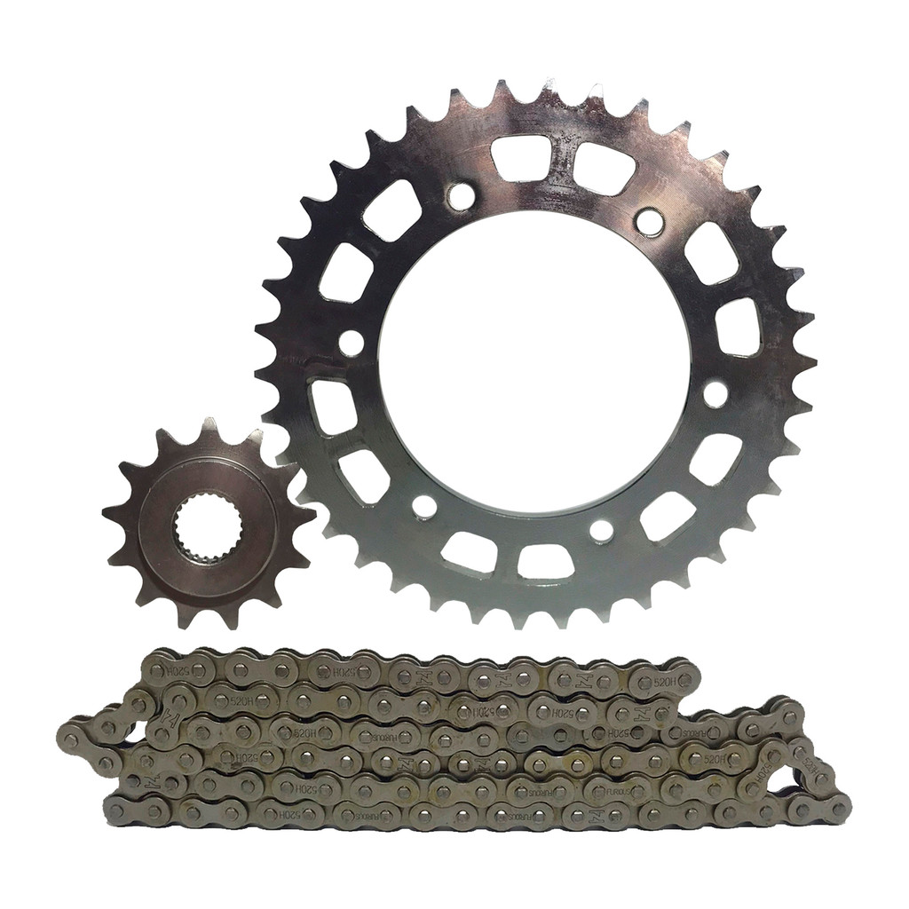 Kit Relação Transmissão Fazer 250 2006 Até 2017 Aço 1045