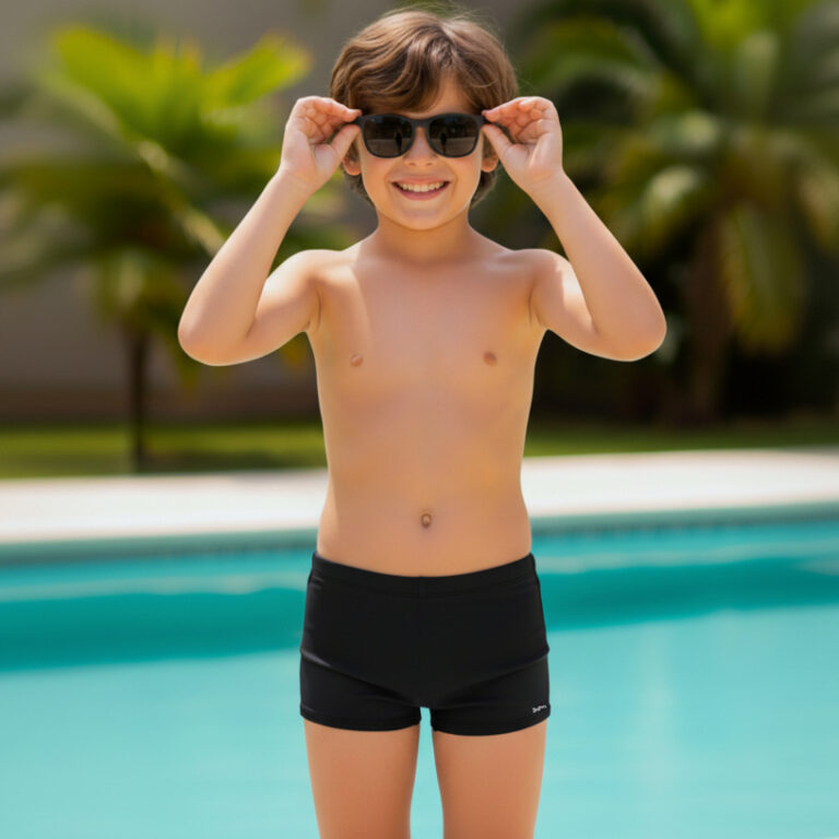 Sunga Boxer Infantil Juvenil Natação Menino Kids