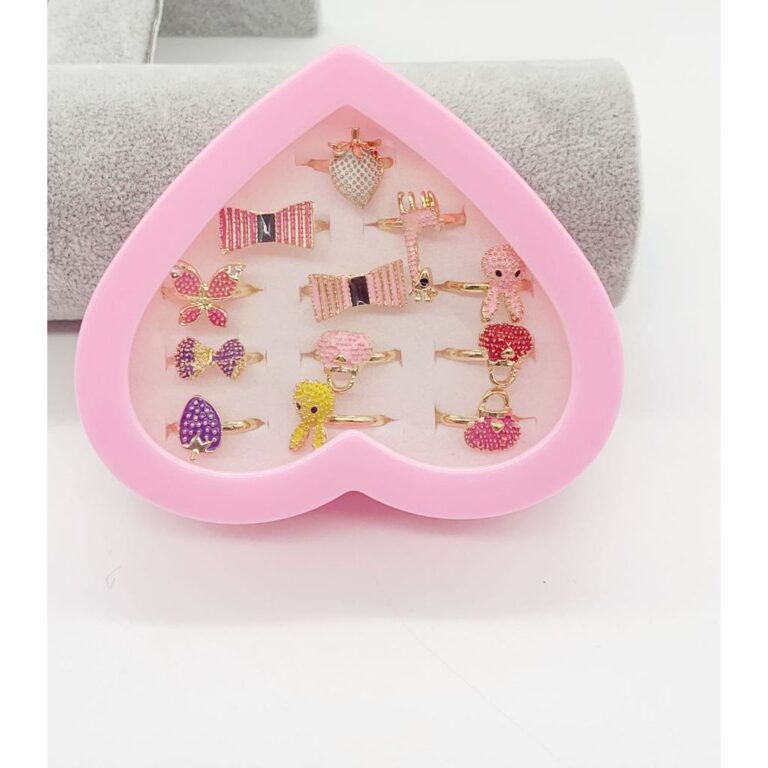 12 Peças Anel De Decoração De Animal E Strass P