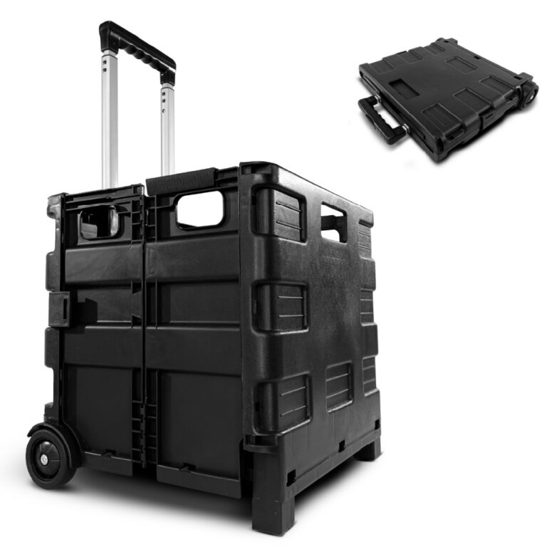 Carrinho Dobrável Multiuso Portátil Vira Maleta 