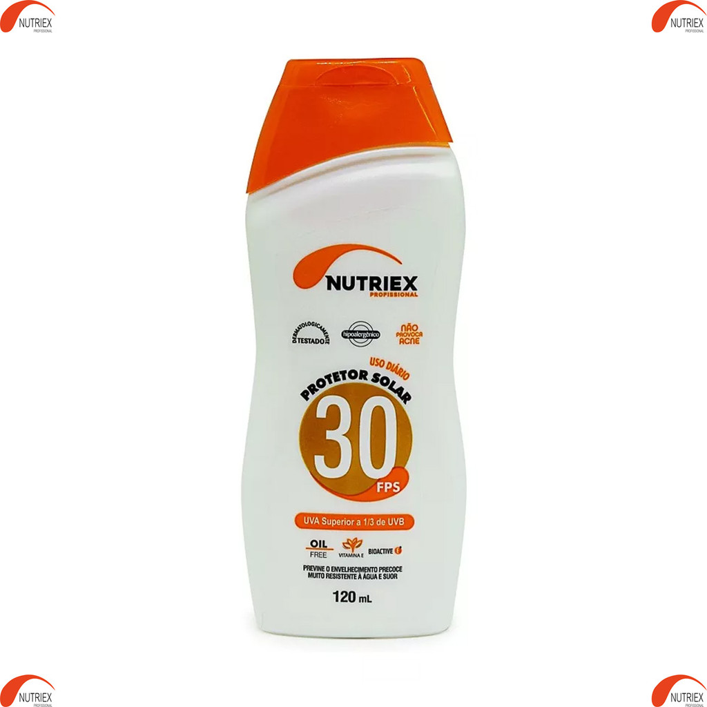 Protetor Solar Fator 30 FPS Profissional 120 ML Nutriex