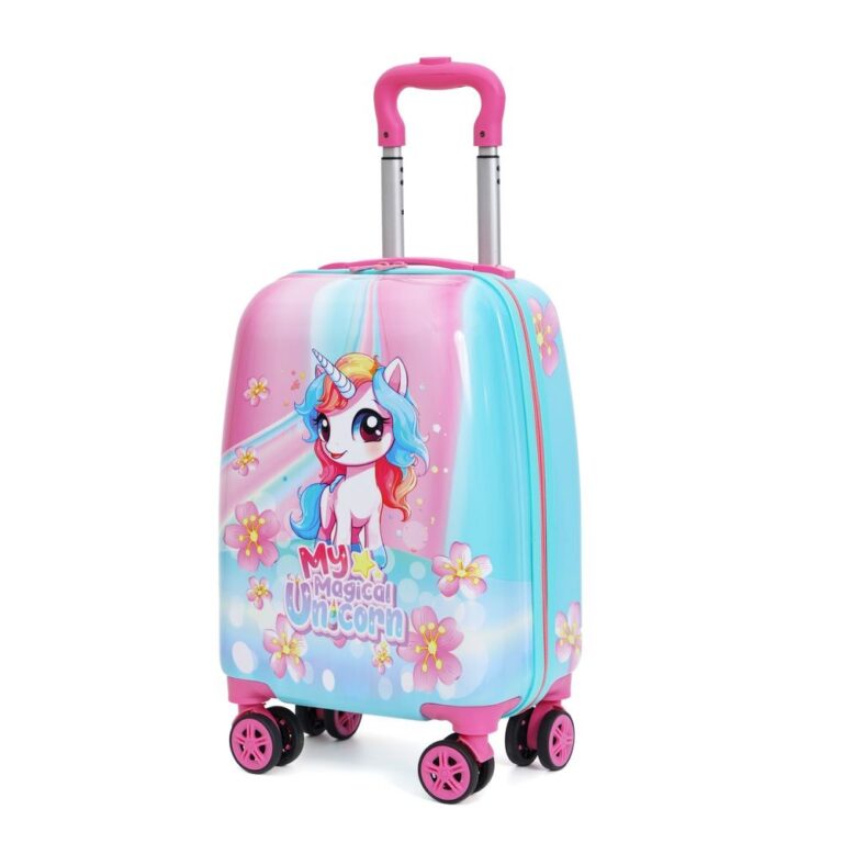 Mala Infantil Escolar Viagem Unicórnio 10kg ABS R