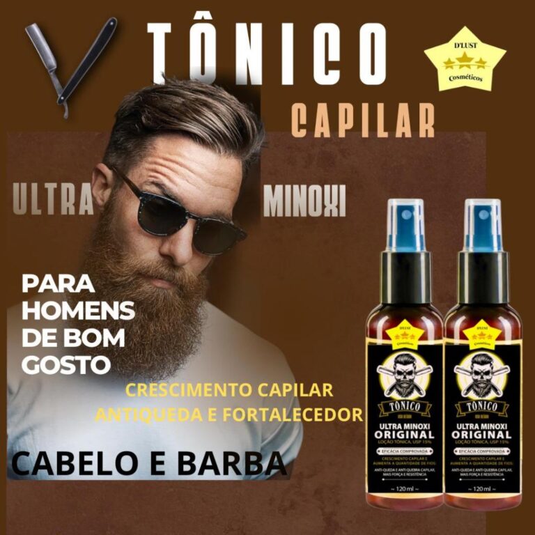 2x Tônico Capilar e Barba Ultra Pro Barber 120ml