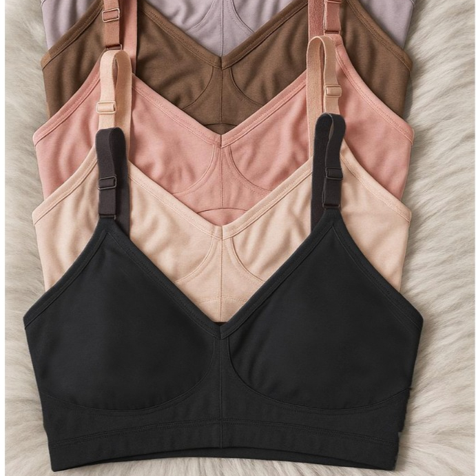 Sutiã Reforçado kit com 4 sutiã Fafá sem bojo 