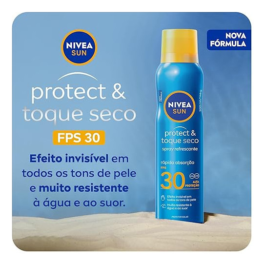 Protetor Solar Nivea Spray FPS Fator 30 Protect E 
