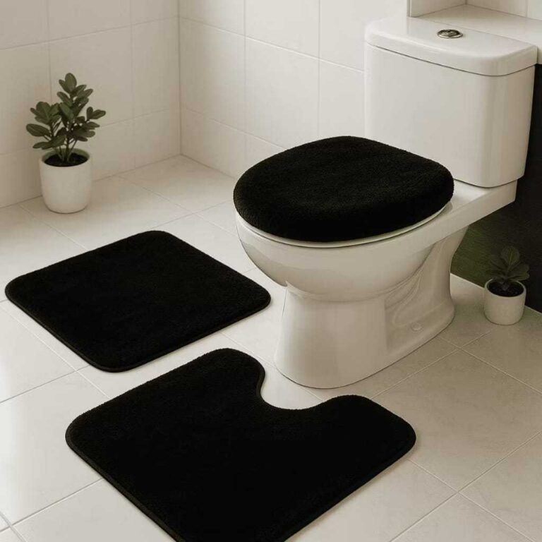 Conjuntos 3 Tapete Jogo de Banheiro Antiderrapante