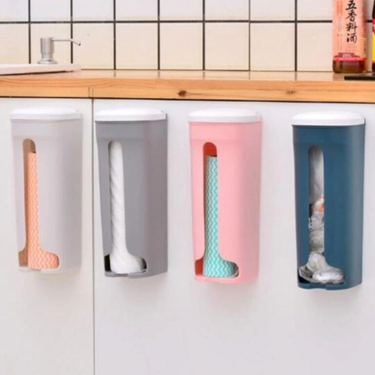 Puxa Saco Dispenser Organiza Porta Sacolas Lixo Pa
