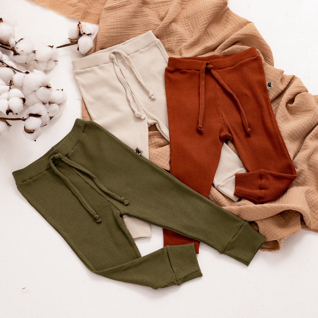 Calça Bebê Canelada Comfort Premium 100% Algodão