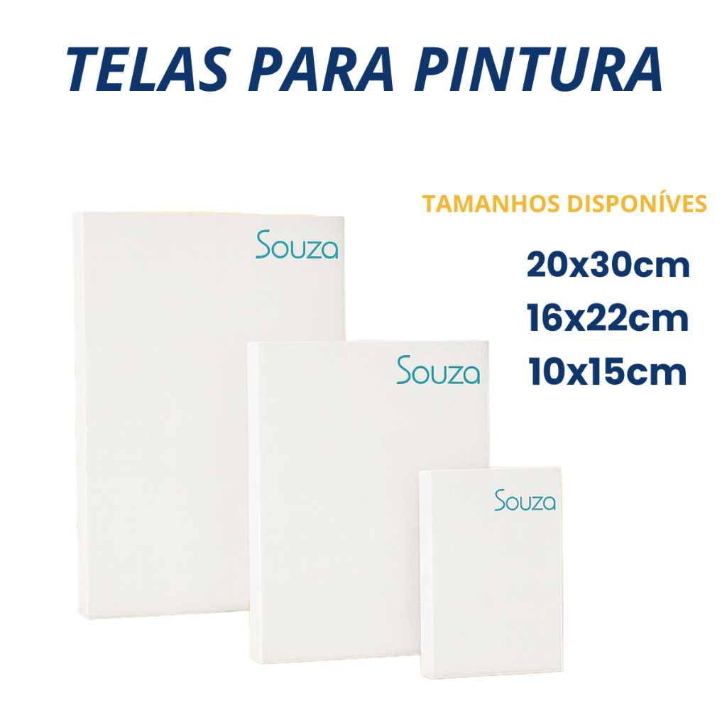 Tela para Pintura Artística 100% Algodão  10×15 / 16×22 / 20×30 cm Pronta Para Pintar Com Tintas Óle