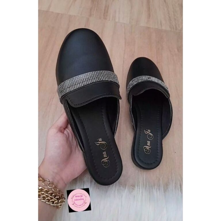 Mule mocassim sandália rasteira chinelo verão co