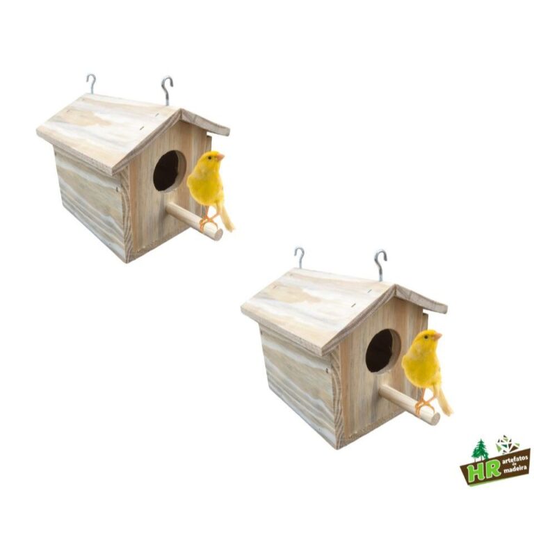 kit 2 Ninho Casinha Passaros Silvestre P/ Jardim