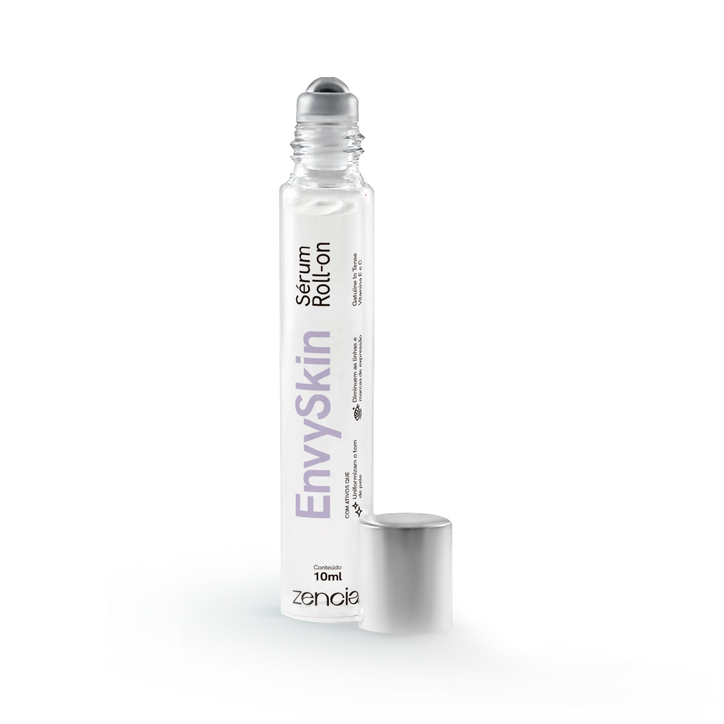Roll-On Clareador de Olheiras Zencial 10ml Niacinamida 5%, Vitamina C, Reduz Bolsas e Linhas