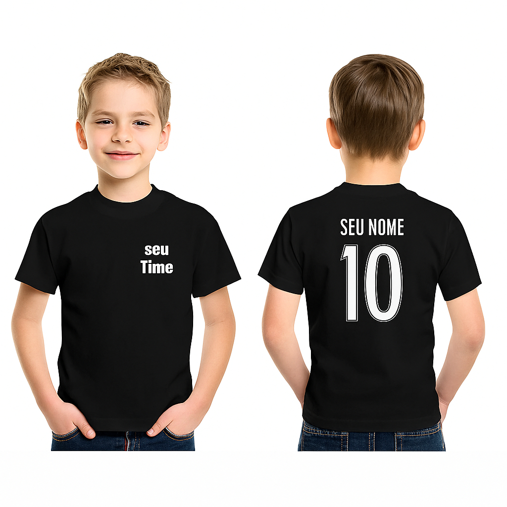 CAMISA CAMISETA DE TIME PERSONALIZADA
