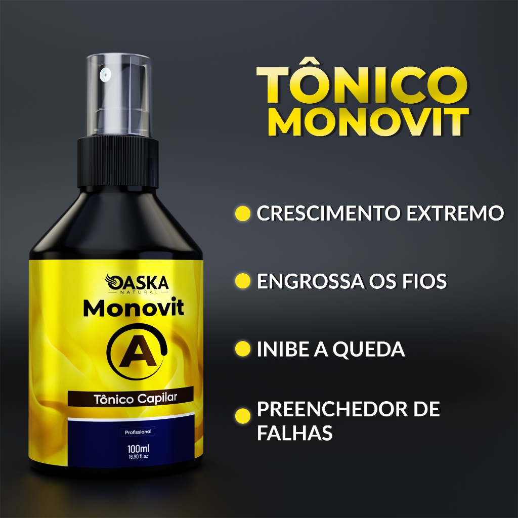 Tonico Capilar Monovit Crescimento Capilar Anti Queda De Cabelo