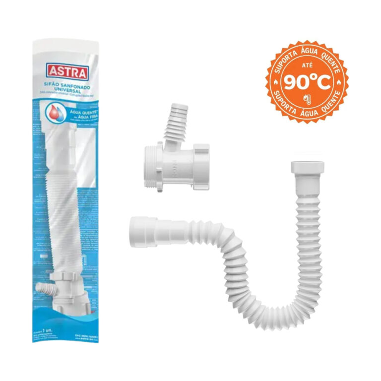 Kit Sifão Universal Adaptador Maquina Lavar Louç