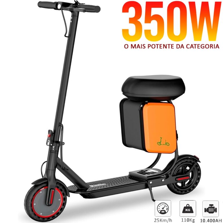 Patinete Elétrico Adulto Profissional 350W Com Ba
