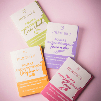 Folhas Anti-oleosidade Mia Make