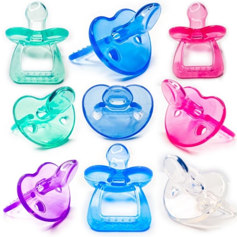 Chupeta Tetê – 100% Silicone Alta Qualidade Conforto E Qualidade – Azul – Rosa – Transaparente Saqui