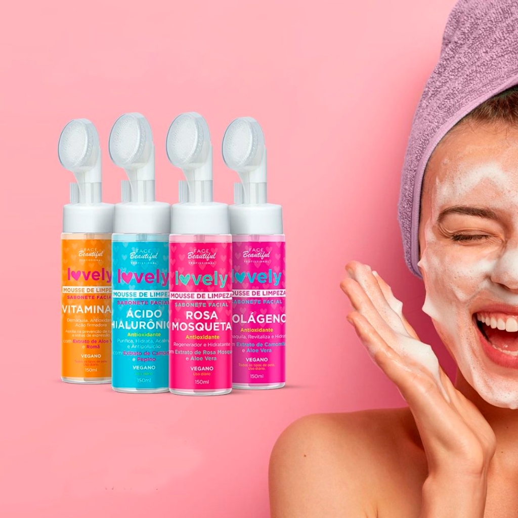 Cleasing Mousse de Limpeza Facial Demaquila, Regenera com ação antioxidante Face Beatiful 150ml
