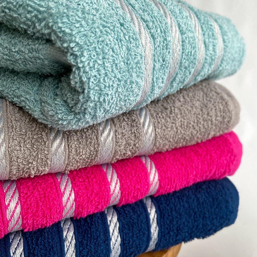 Kit 4 Toalhas de Banho Grande 70 x 130 cm 100% Algodão Alta Absorção