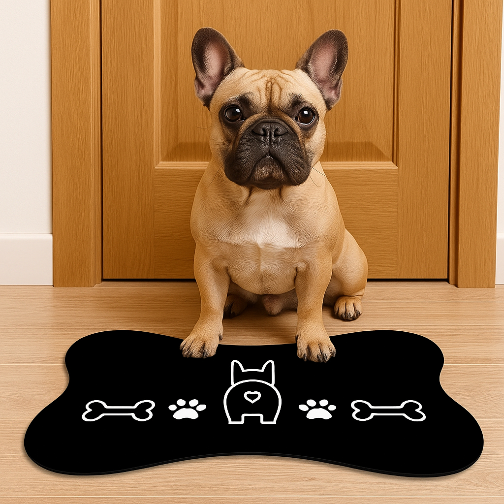 Tapete Para Comedouro PET – Ossinho – 38×25 – Cachorro e Gato