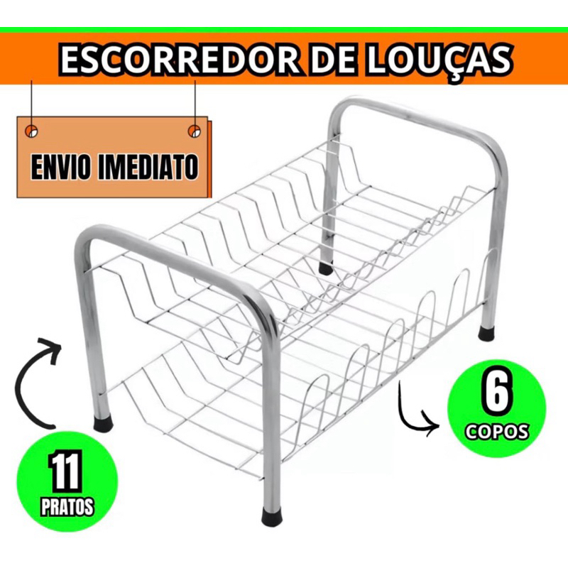 Escorredor de pratos e louças