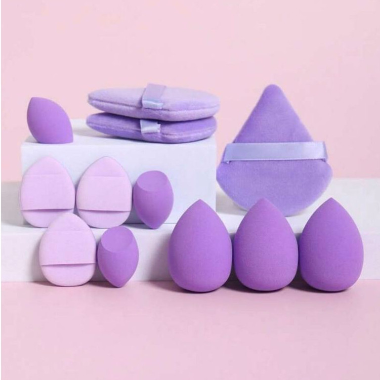 Kit 12 Esponjas para Maquiagem Multifuncional 024-