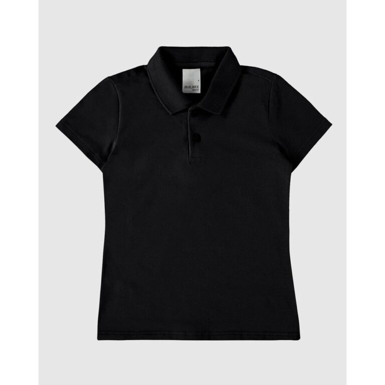 Blusa Polo Infantil Menina Em Algodão Malwee Kids
